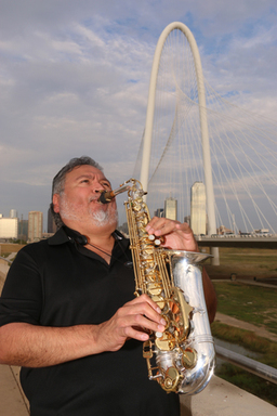 Saxophone player Richard Palomino