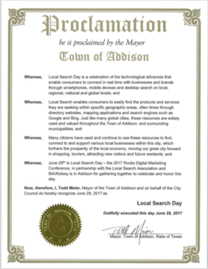 Local Search Day Proclamation